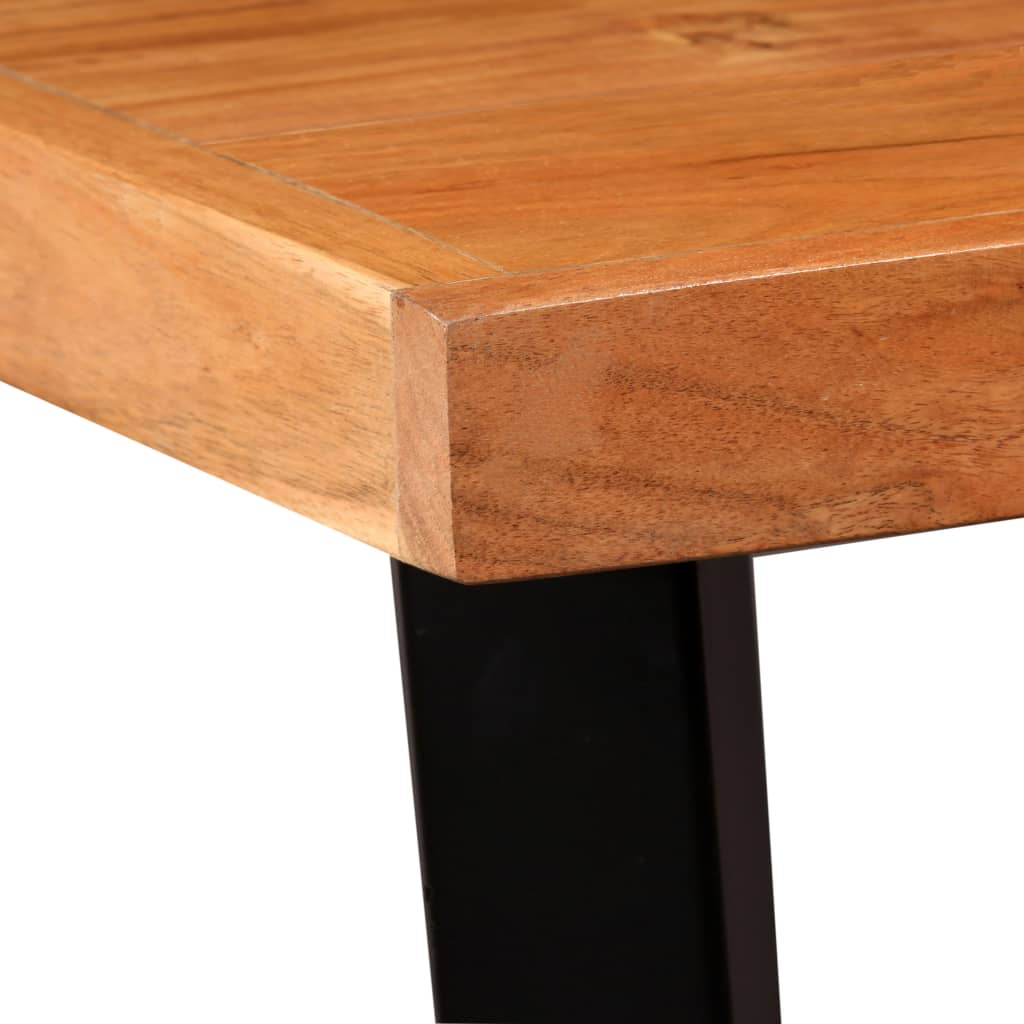 vidaXL bāra galds, 60x60x107 cm, akācijas masīvkoks