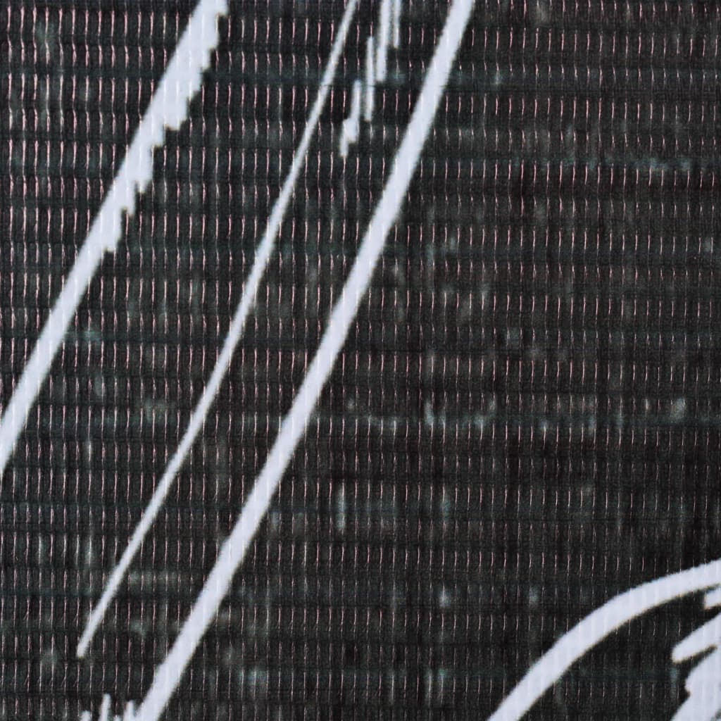 vidaXL istabas aizslietnis, 160x170 cm, saliekams, melns ar baltu