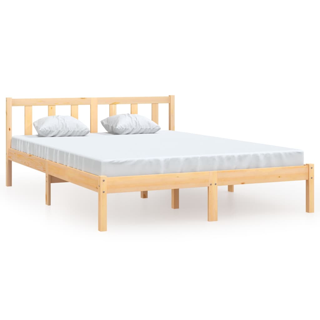 vidaXL gultas rāmis, priedes masīvkoks, 160x200 cm