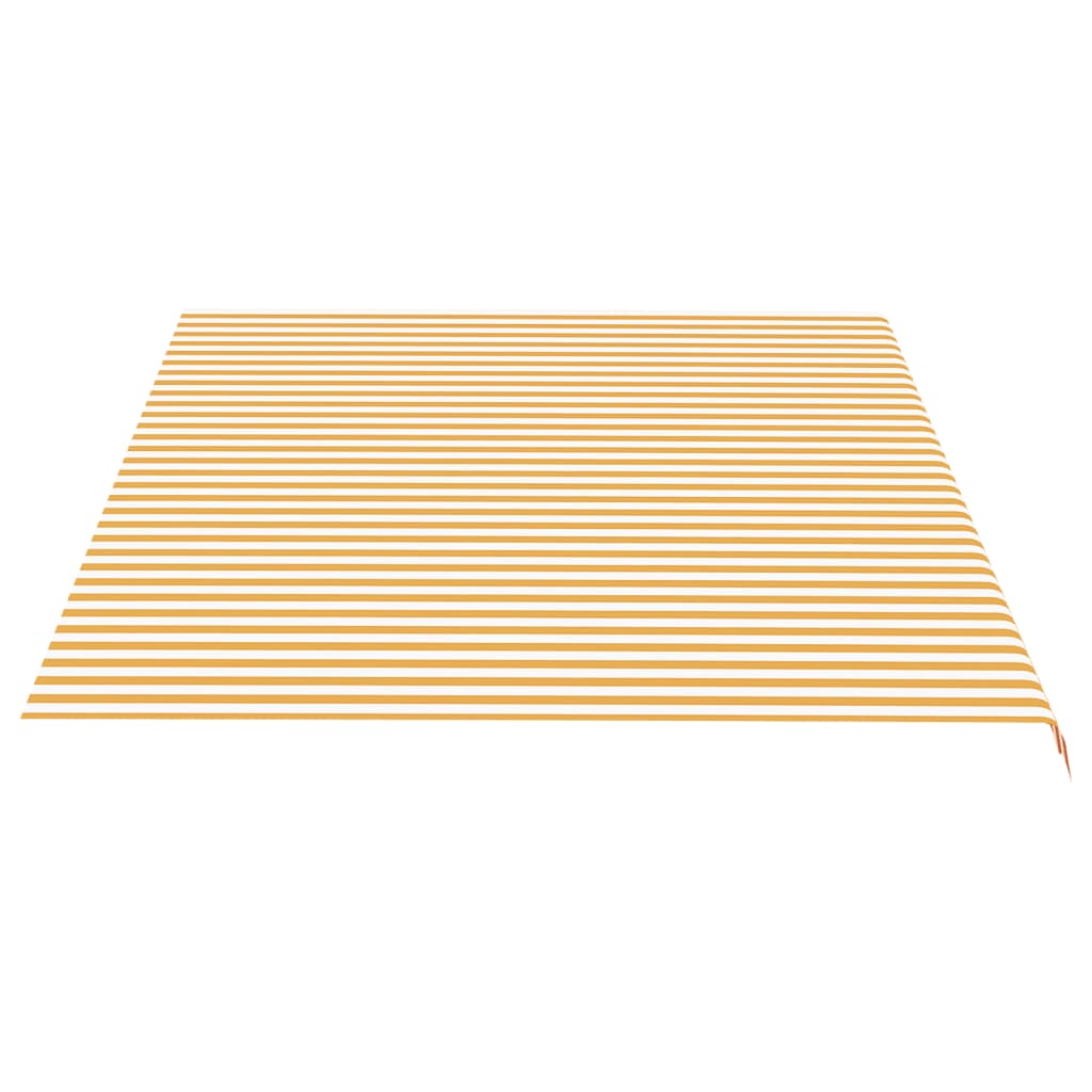vidaXL nojumes maiņas jumts, dzeltens ar baltu, 5x3,5 m