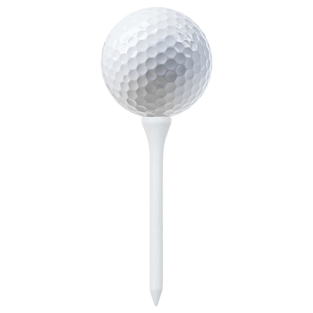 vidaXL golfa bumbiņu turētāji, 1000 gab., balti, 83 mm, bambuss