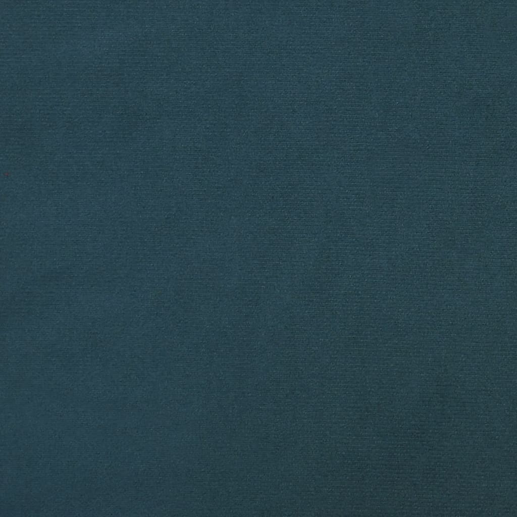vidaXL kājsoliņš, 60x60x36 cm, zils samts