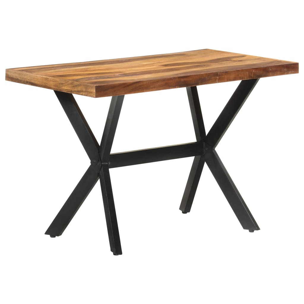 vidaXL virtuves galds, 120x60x75 cm, masīvkoks ar medus apdari