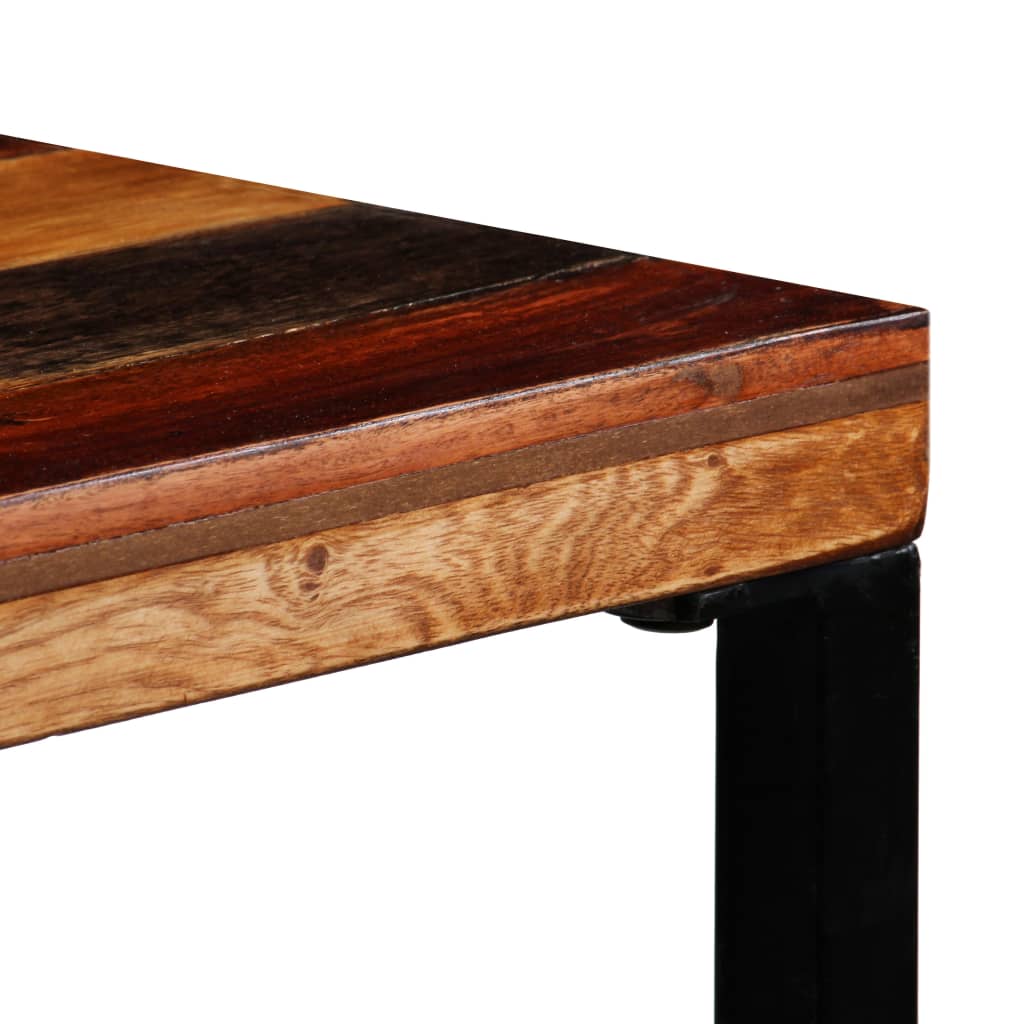 vidaXL bāra galds, 70x70x106 cm, pārstrādāts masīvkoks