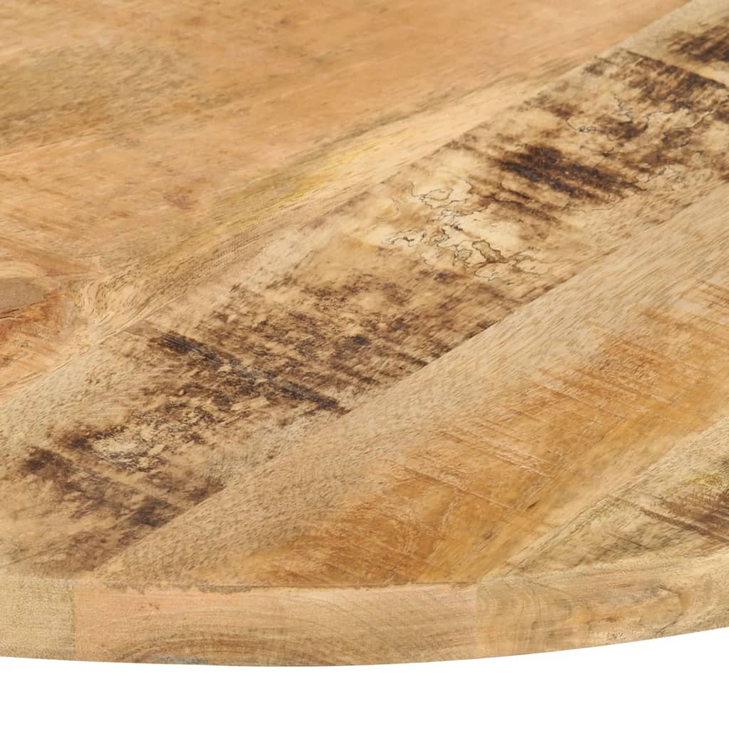 vidaXL galda virsma, 25-27 mm, 60 cm, apaļa, mango masīvkoks