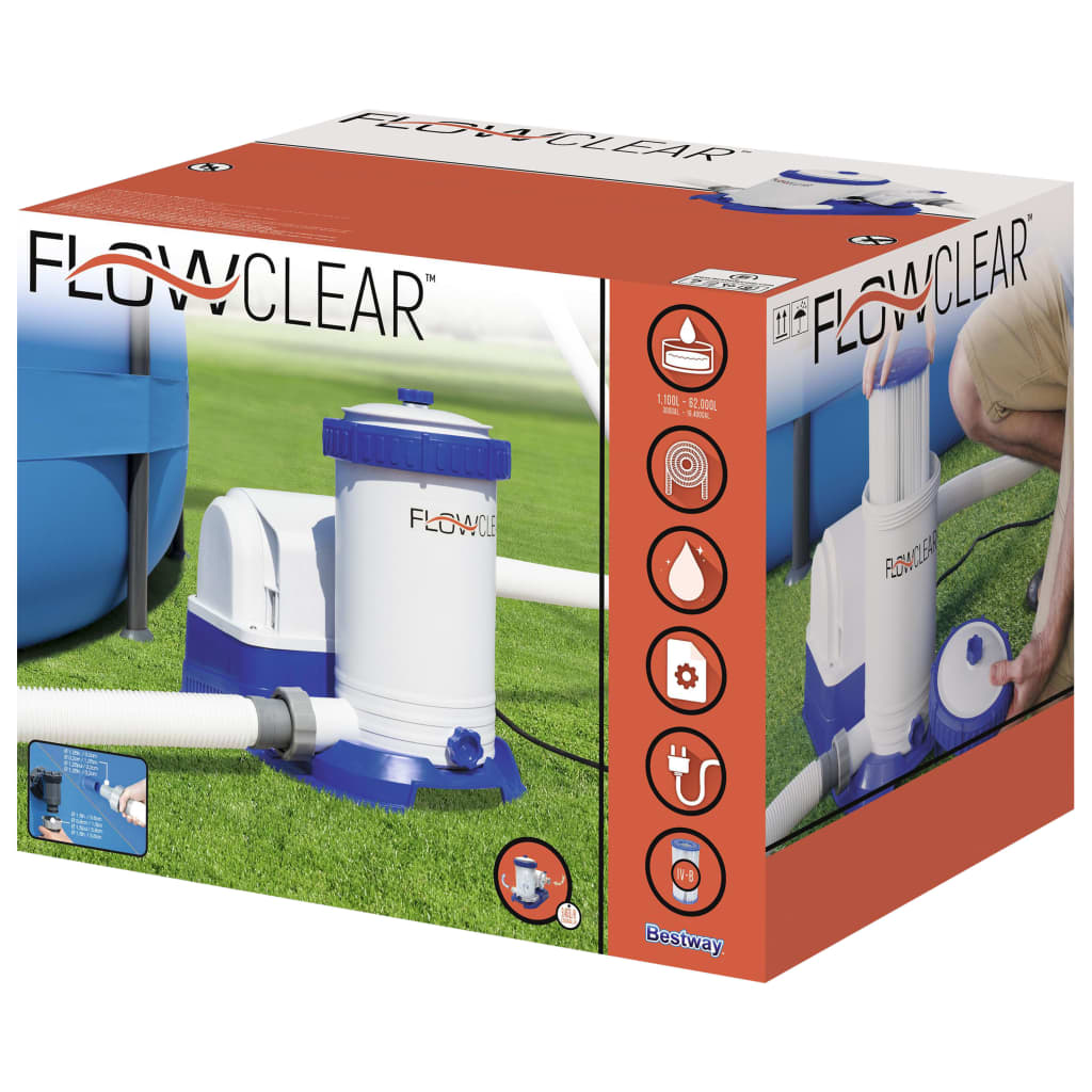 Bestway Flowclear baseina filtra sūknis, 9463 L/h