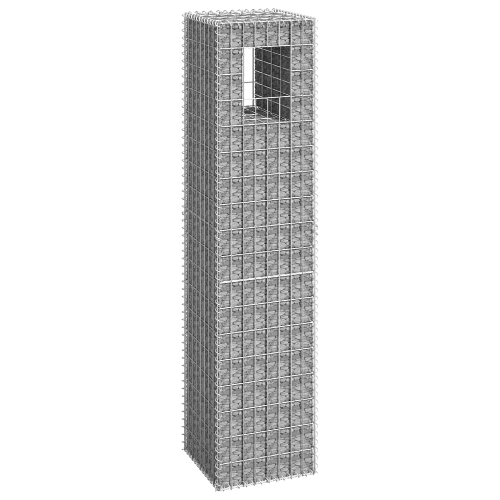 vidaXL vertikāls gabions, 40x40x180 cm, dzelzs