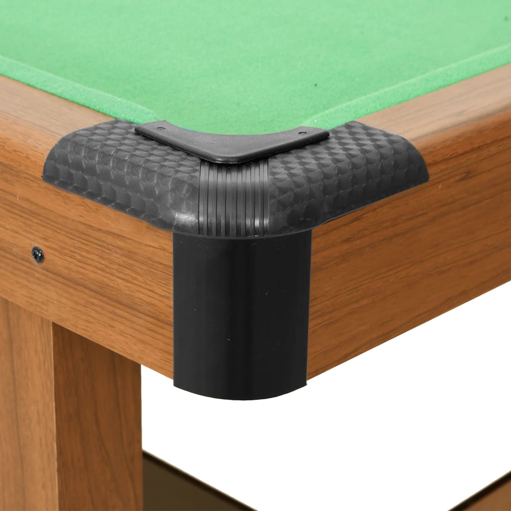 vidaXL biljarda galds, 4 kājas, 122x61x76 cm, brūns