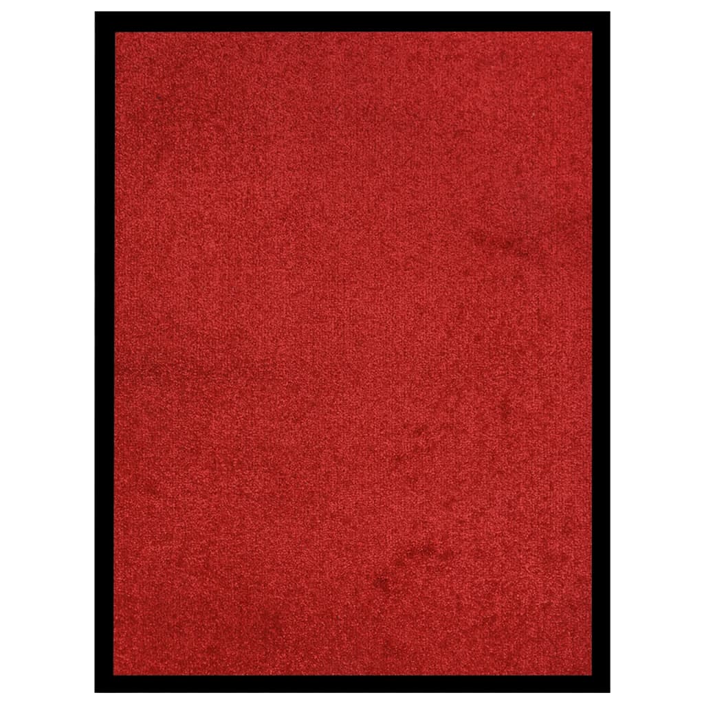 vidaXL durvju paklājs, sarkans, 60x80 cm
