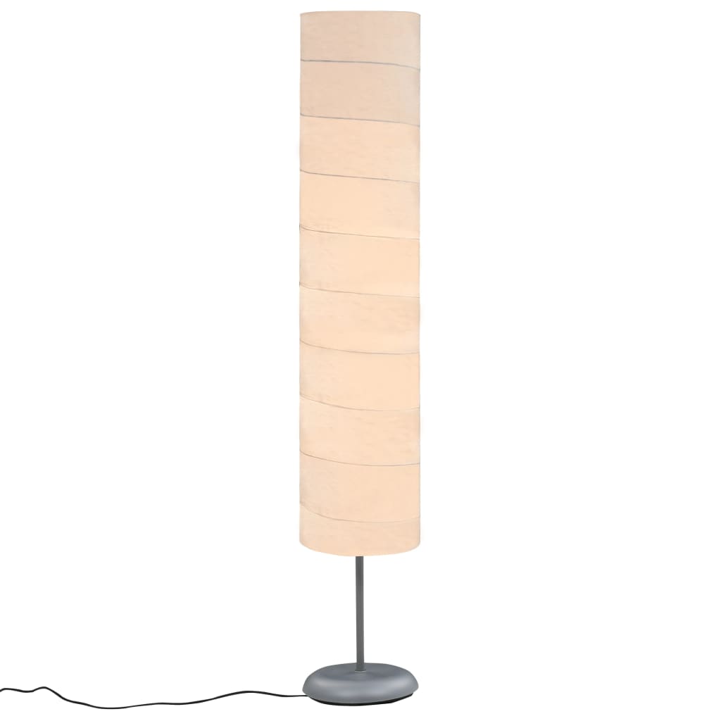 vidaXL grīdas lampa ar statīvu, 121 cm, balta, E27