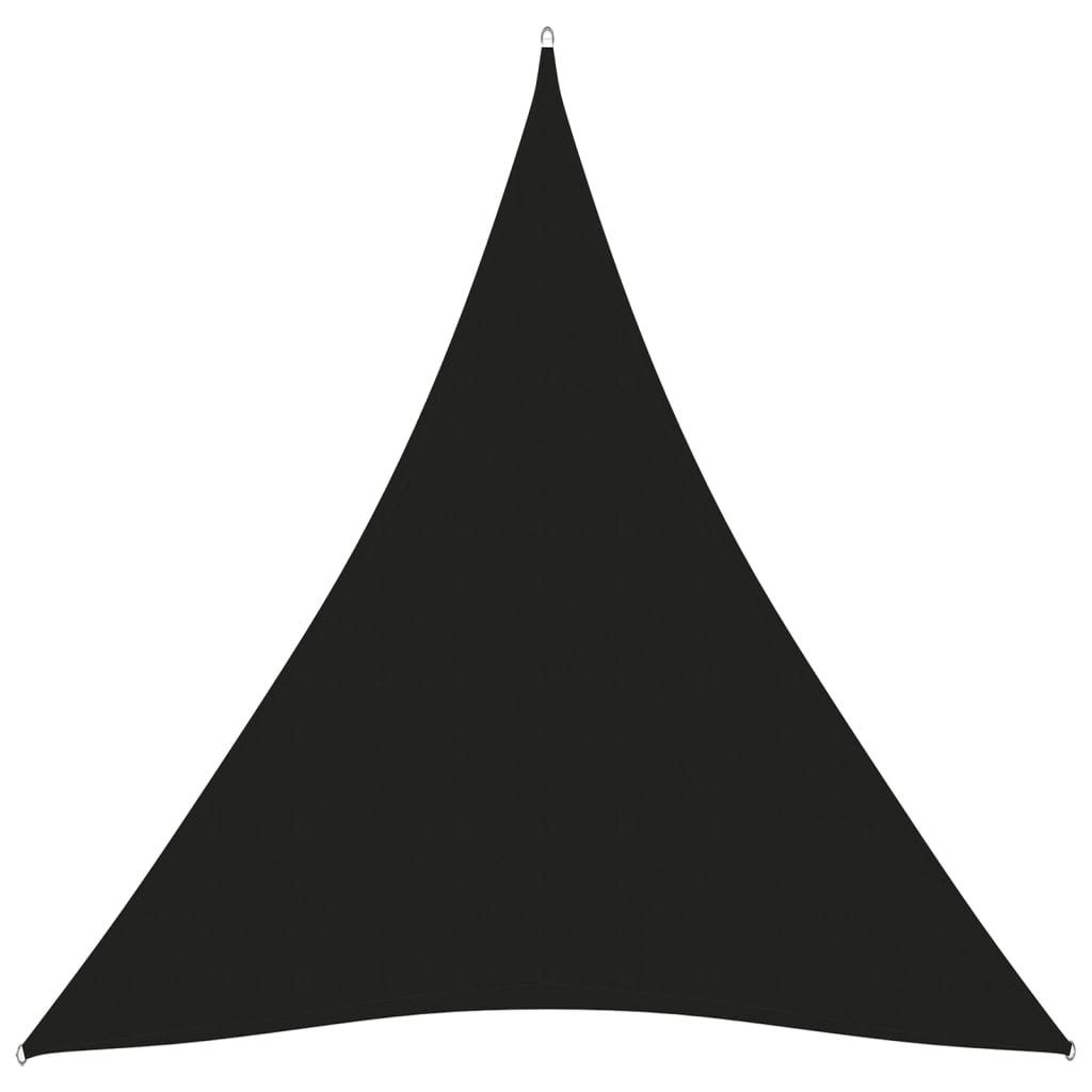 vidaXL saulessargs, 3x4x4 m, trijstūra forma, melns oksforda audums