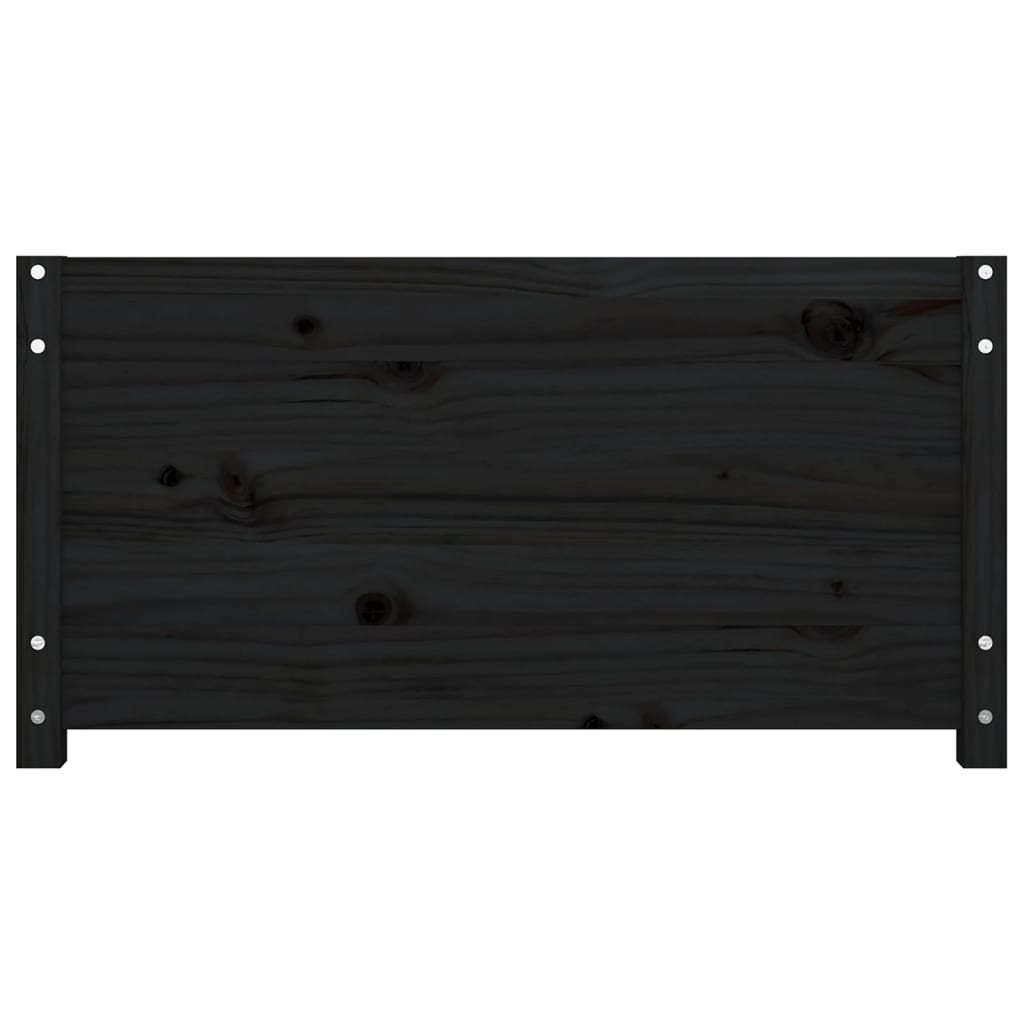 vidaXL dīvāngulta, melna, 75x190 cm, vienvietīgs, masīvkoks