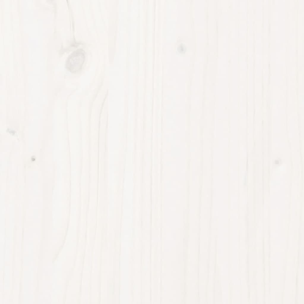 vidaXL gaiteņa sols, balts, 60x28x45 cm, priedes masīvkoks