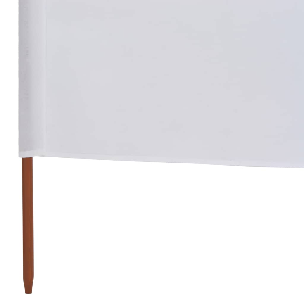 vidaXL 9 paneļu vēja aizsargsiets, smilšu balts, 1200x160 cm, audums
