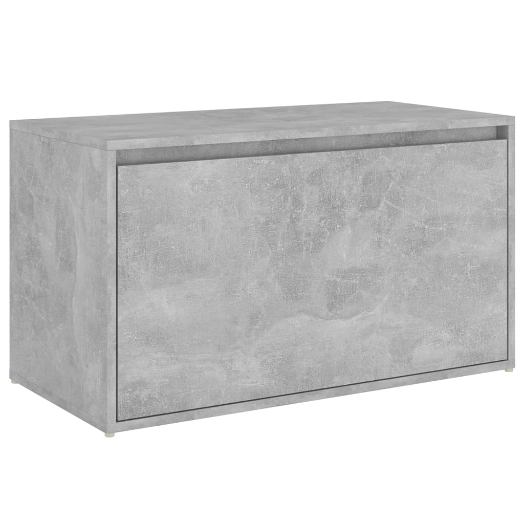 vidaXL gaiteņa sols, 80x40x45 cm, betona pelēks, skaidu plāksne