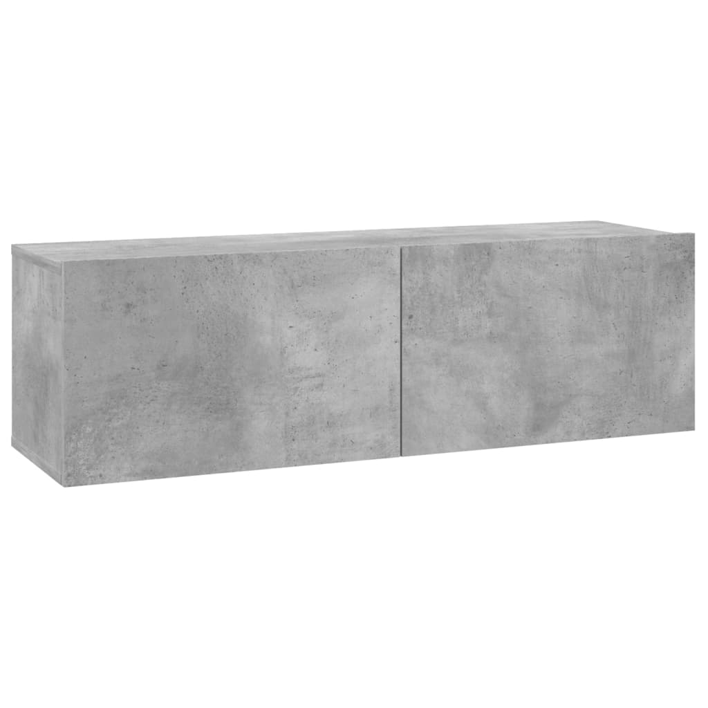 vidaXL TV skapītis, betona pelēks, 100x30x30 cm, skaidu plāksne