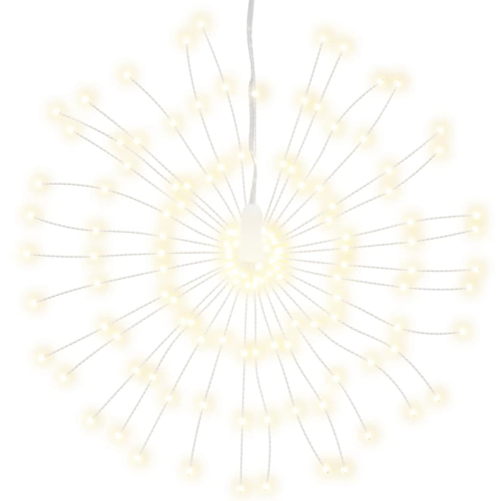 vidaXL Ziemassvētku dekorācijas 4 gab., 140 LED, silti baltas, 17 cm