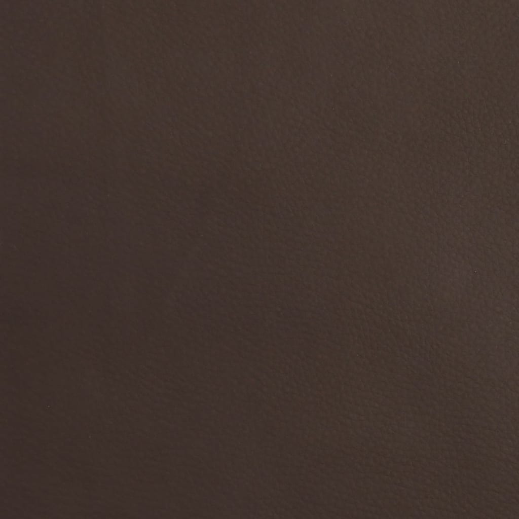 vidaXL Masažinis krėslas, rudos spalvos, tikra oda