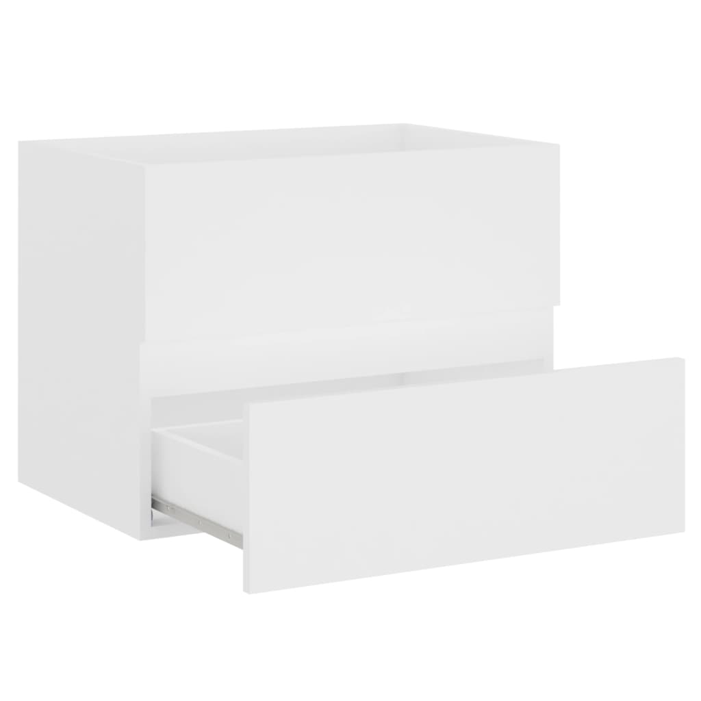 vidaXL izlietnes skapītis, balts, 60x38,5x45 cm, skaidu plāksne