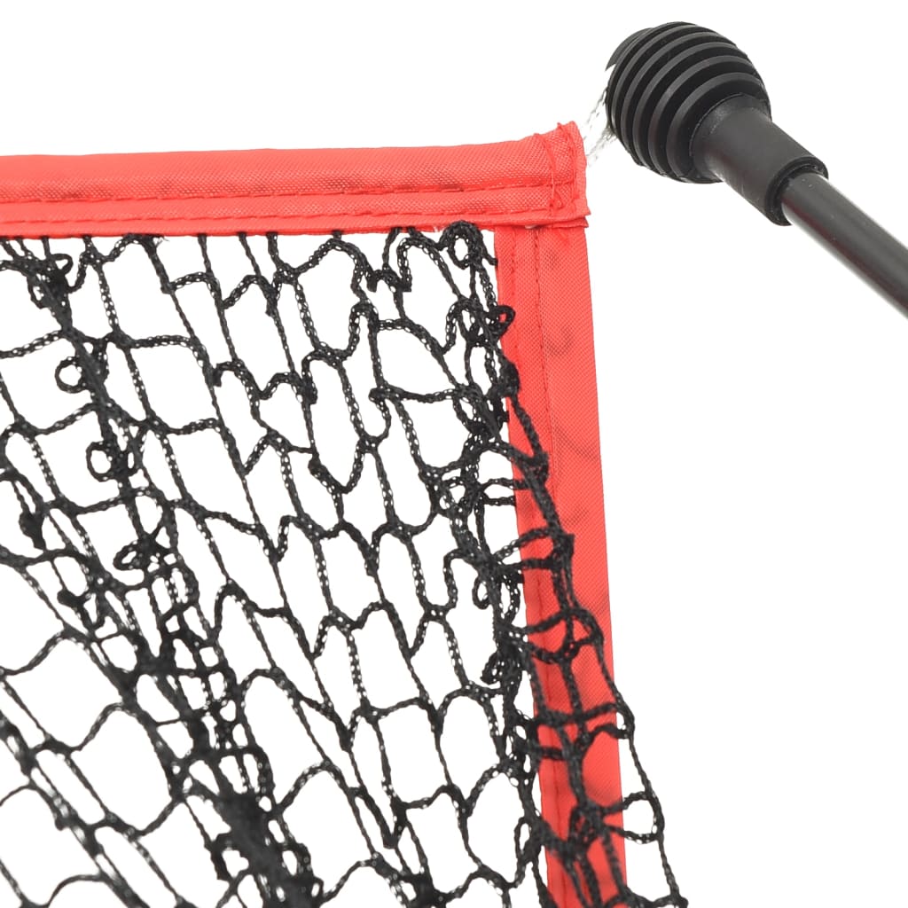 vidaXL golfa treniņu tīkls, melns, sarkans, 305x91x213 cm, poliesters