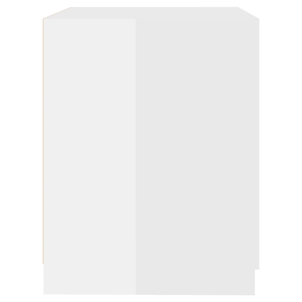 vidaXL veļasmašīnas skapītis, 71x71,5x91,5 cm, spīdīgi balts