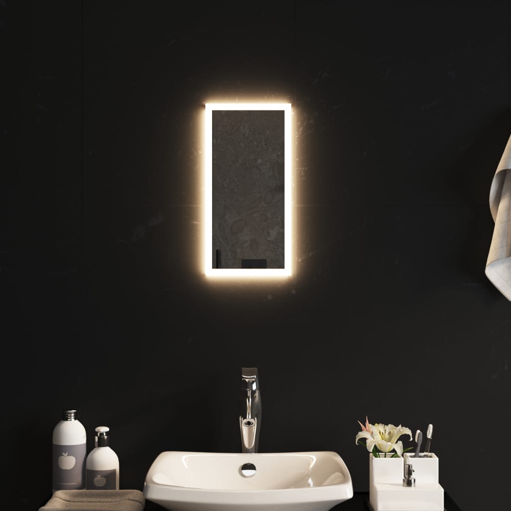 vidaXL vannasistabas spogulis ar LED, 20x40 cm