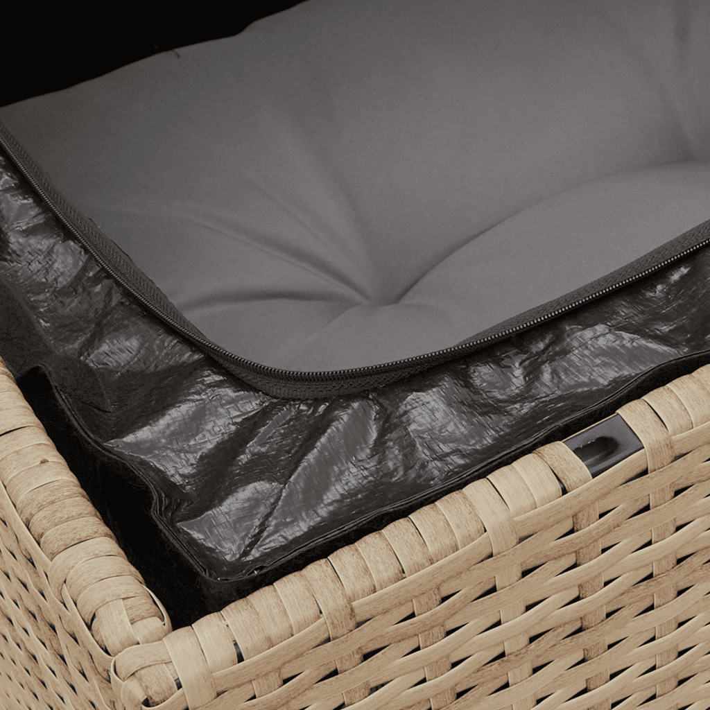 vidaXL 13-daļīgs dārza dīvāna komplekts ar matračiem,PE rotangpalma