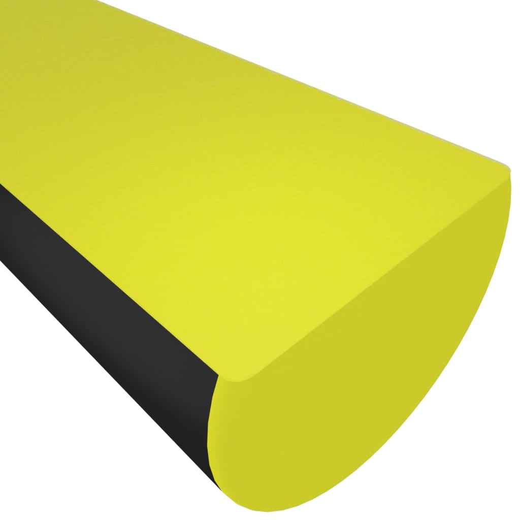 vidaXL stūru aizsargs, dzeltens un melns, 4x3x100 cm, PU