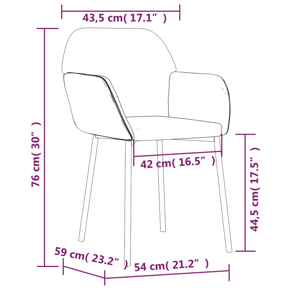 vidaXL virtuves krēsli, 2 gab., krēmkrāsas, audums un mākslīgā āda