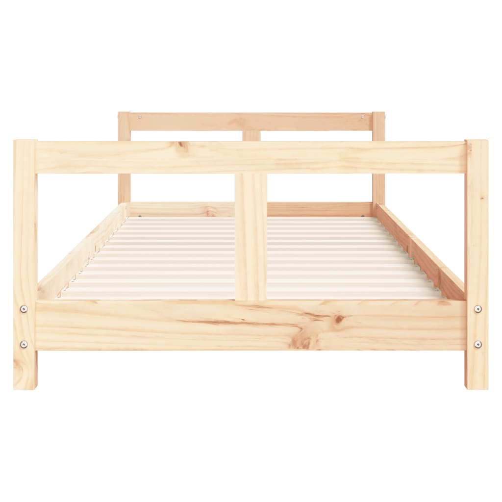 vidaXL bērnu gultas rāmis, 80x200 cm, priedes masīvkoks