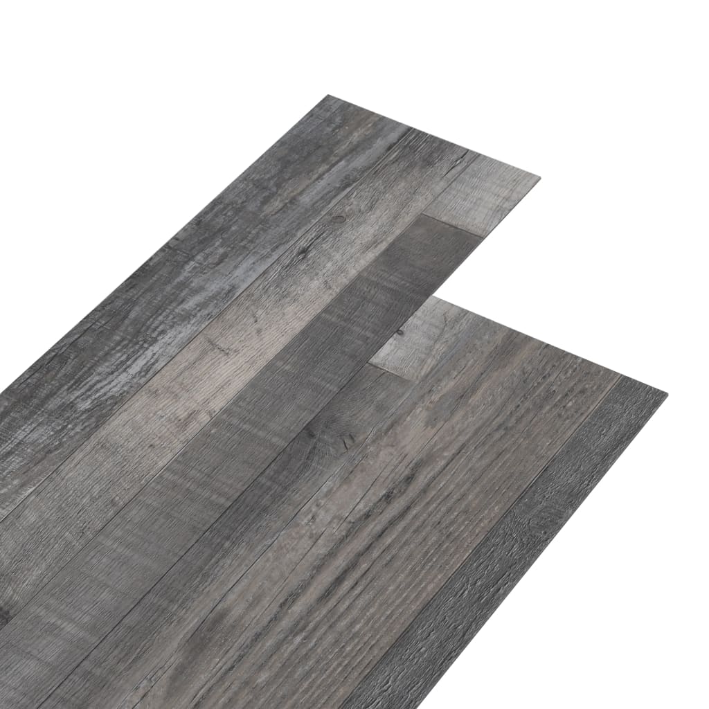 vidaXL grīdas dēļi, pašlīmējoši, 5,02 m², 2 mm, industriāla koka PVC