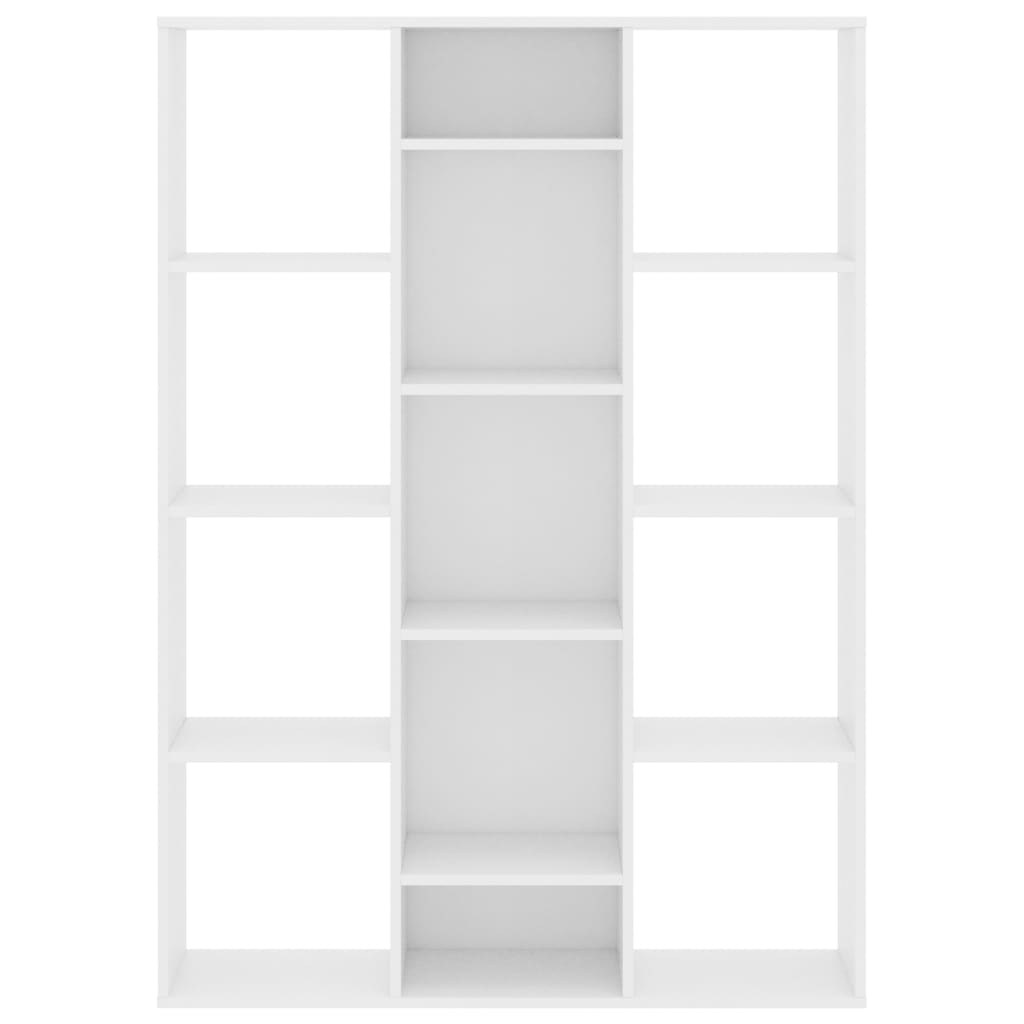 vidaXL istabas aizslietnis/grāmatu plaukts, 100x24x140 cm, balts