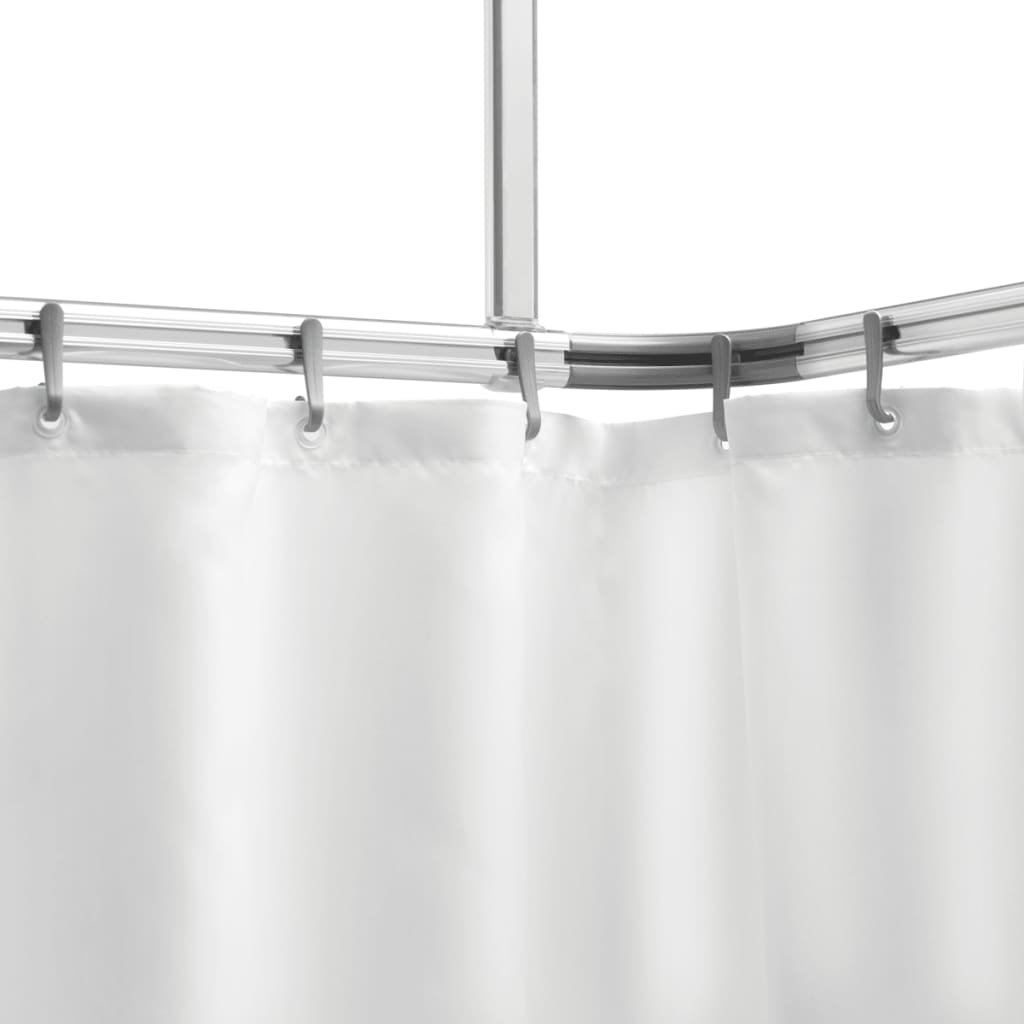 Sealskin dušas aizkaru sliežu komplekts Easy-Roll, alumīnija krāsa