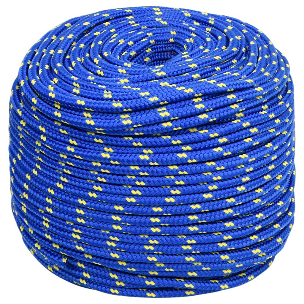 vidaXL laivu virve, zila, 6 mm, 50 m, polipropilēns