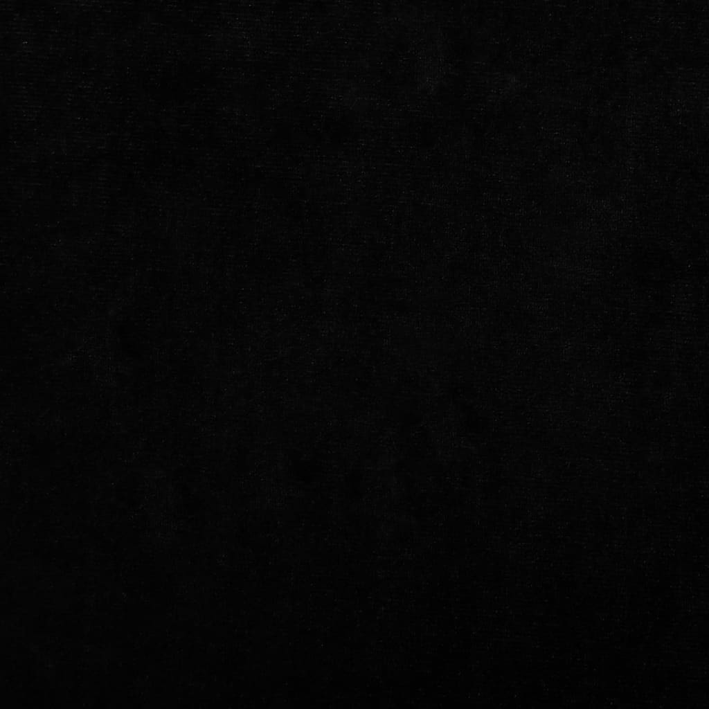 vidaXL gulta suņiem, melna, 60x40x30 cm, samts