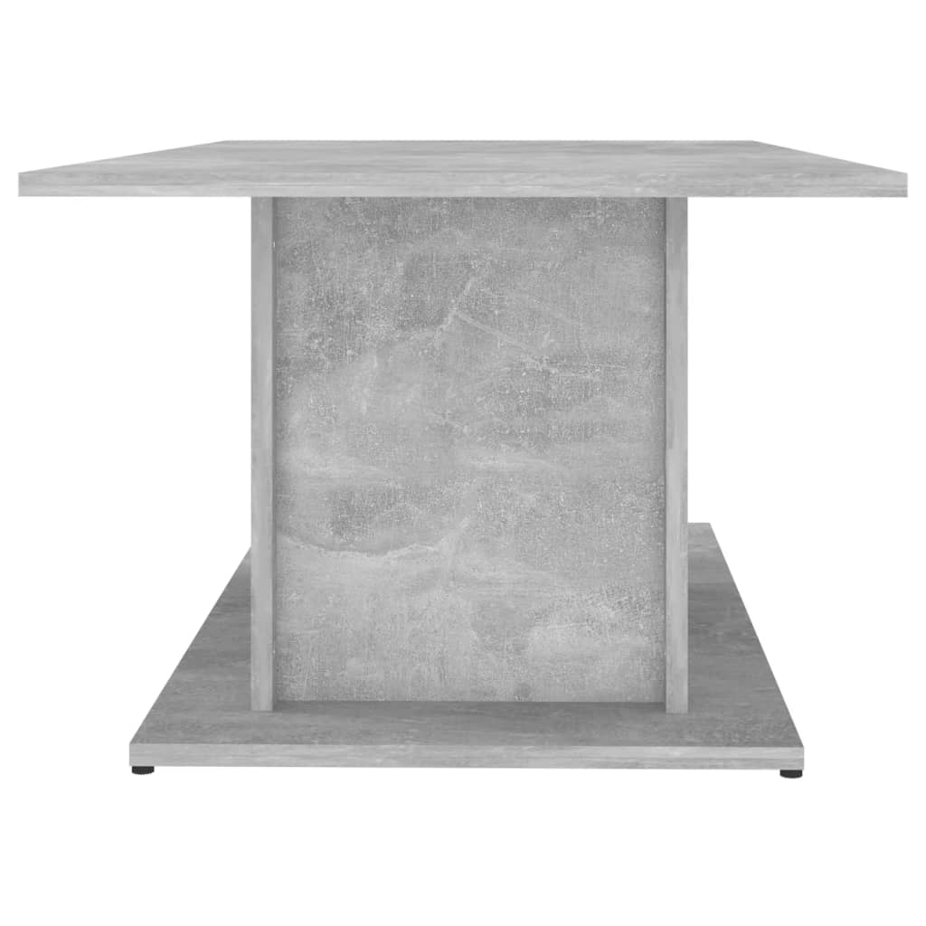vidaXL kafijas galdiņš, betona pelēks, 102x55,5x40 cm, skaidu plāksne