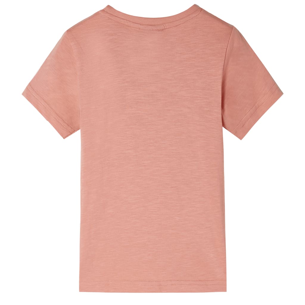 Bērnu krekls ar īsām piedurknēm, gaišs oranžs, 92