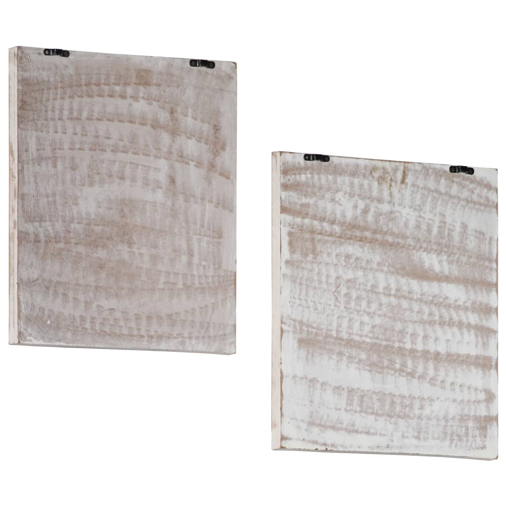 vidaXL sienas paneļi, 2 gab., grebti ar rokām, MDF, 40x40x1,5 cm