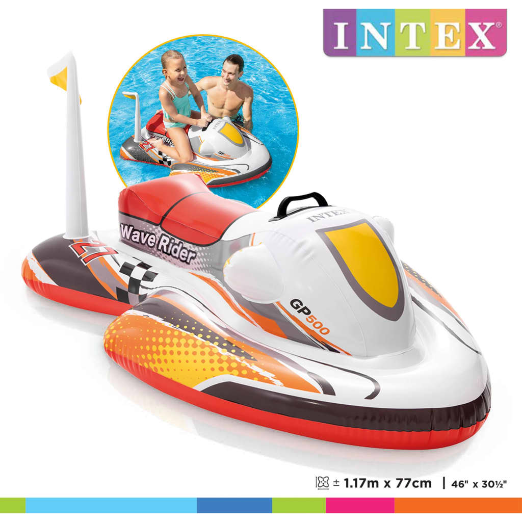 Intex piepūšams ūdens motocikls, 117x77 cm