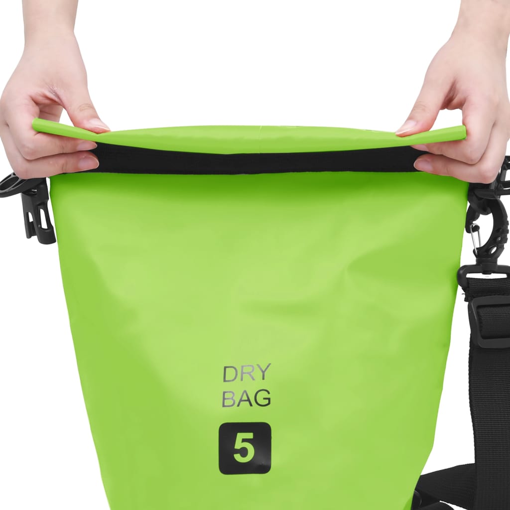 vidaXL ūdens soma, zaļa, 5 L, PVC