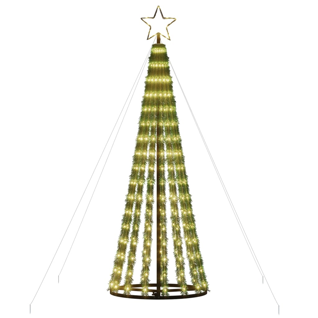 vidaXL Ziemassvētku eglītes dekorācija, 275 LED, silti baltas, 180 cm