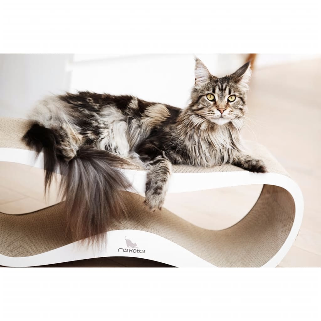 MyKotty kaķu nagu skrāpis LUI, 75x25x25 cm, balts, 3081