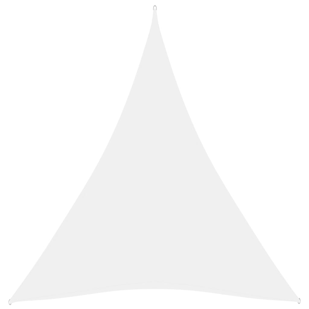 vidaXL saulessargs, 3x4x4 m, trijstūra forma, balts oksforda audums