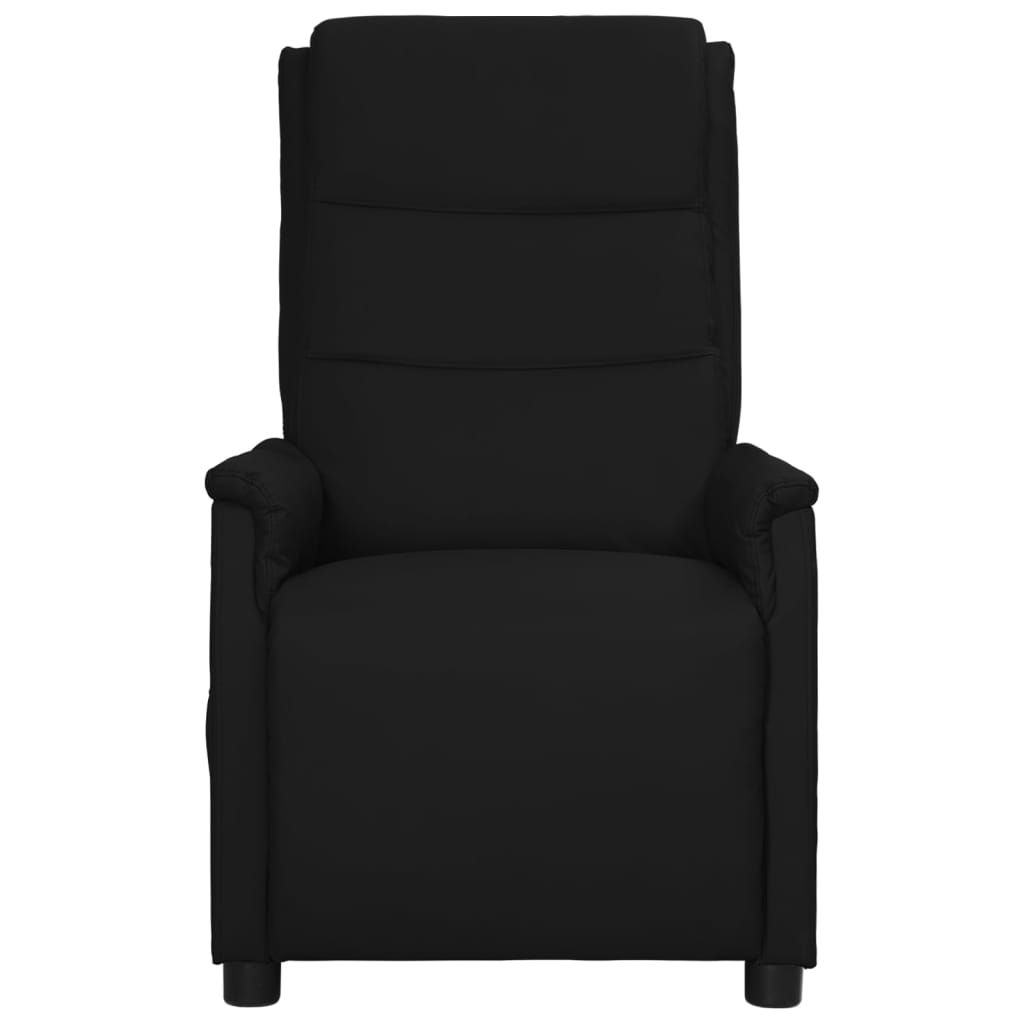 vidaXL elektrisks masāžas krēsls, melna mākslīgā āda