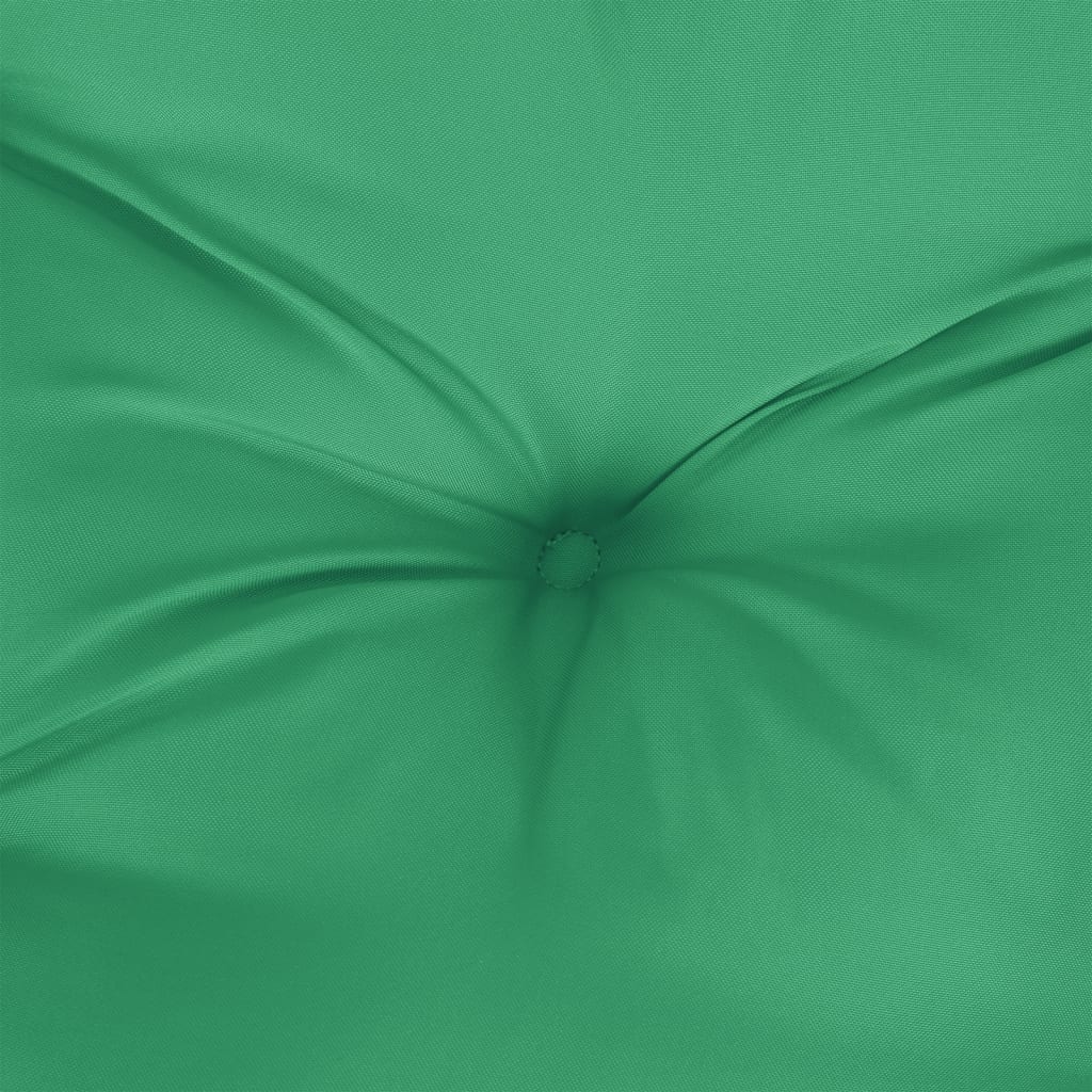vidaXL palešu spilvens, 58x58x10 cm, audums, zaļš