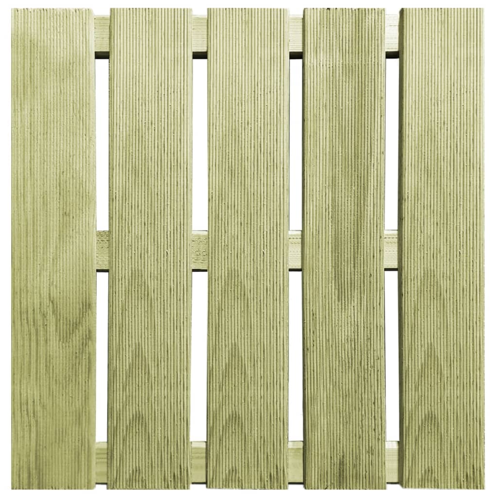 vidaXL terases flīzes, 30 gab., 50x50 cm, zaļš koks