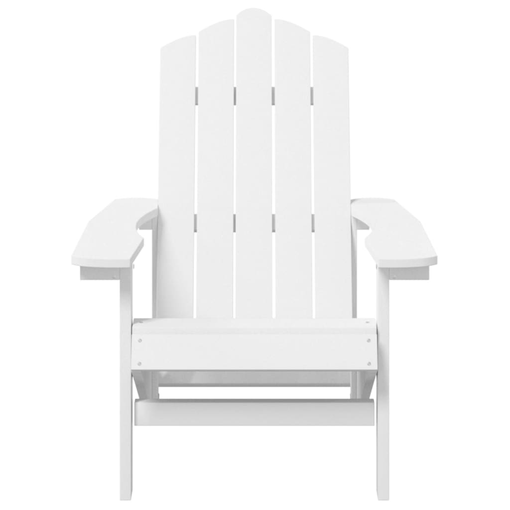 vidaXL dārza krēsli, 2 gab., HDPE, balti