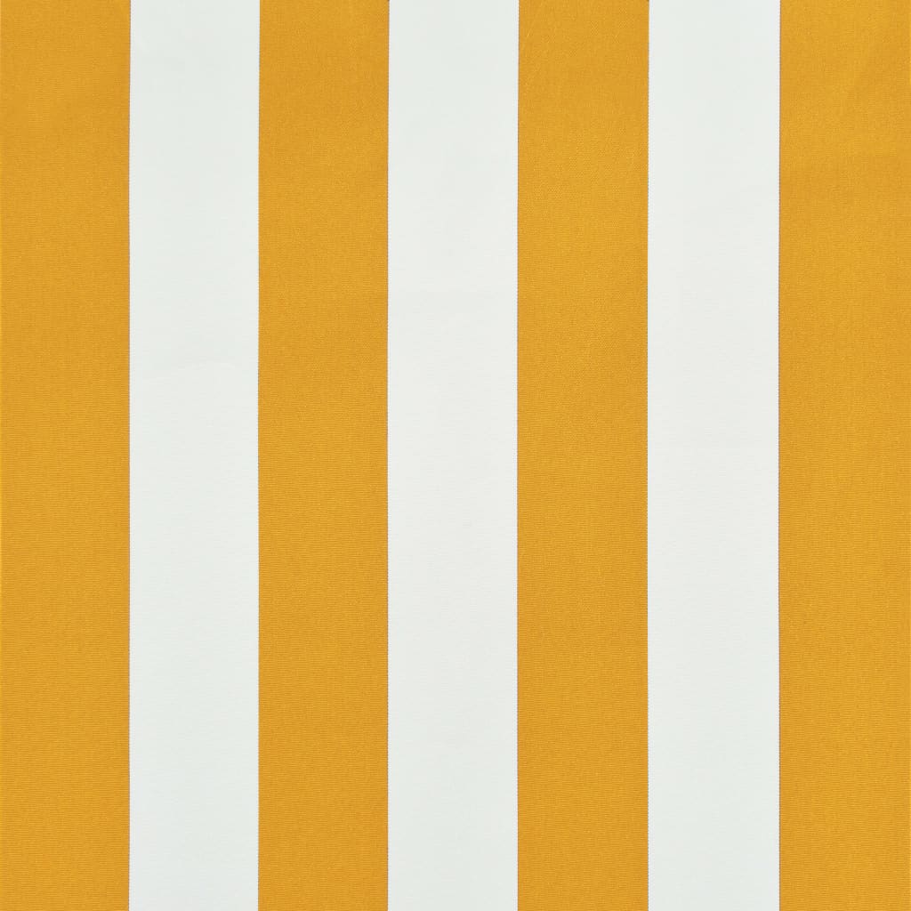 vidaXL markīze, 150x150 cm, sarullējama, dzeltena ar baltu