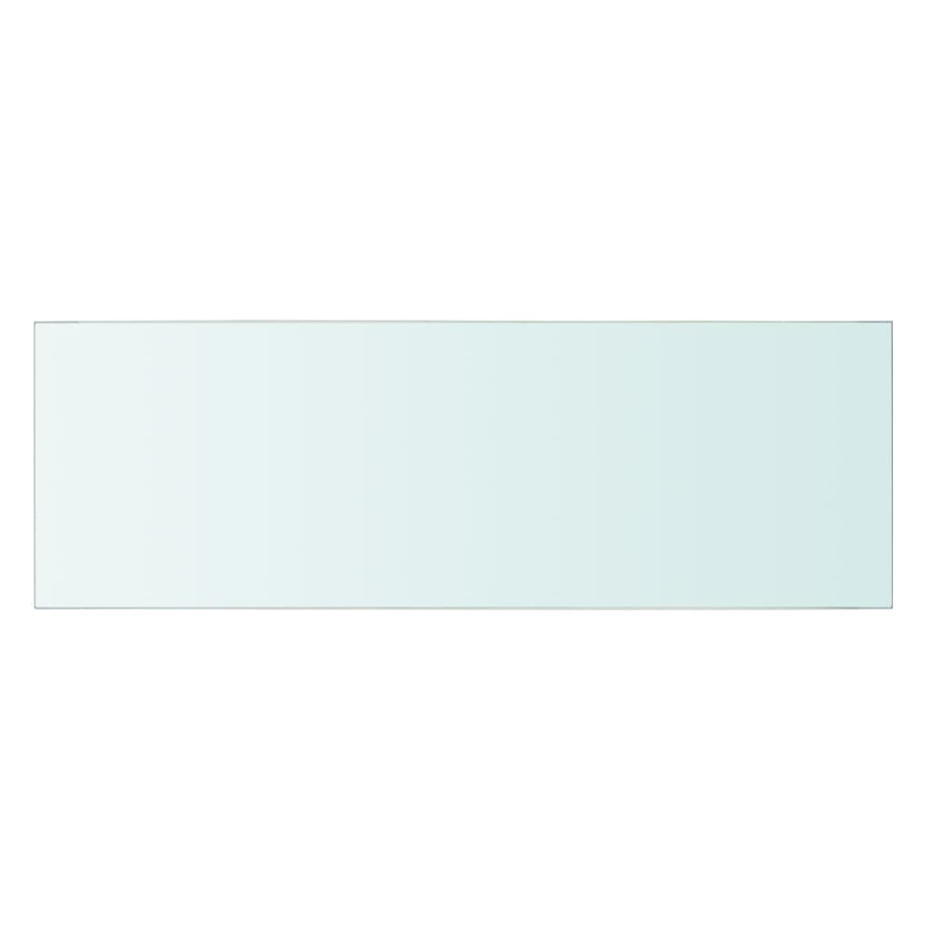 vidaXL sienas plaukts, 60x20 cm, caurspīdīgs stikls