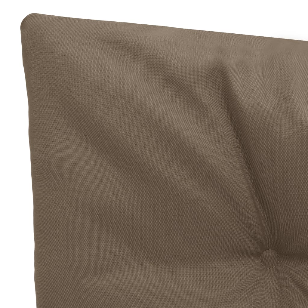 vidaXL šūpuļkrēsla matracis, pelēkbrūns audums, 150 cm